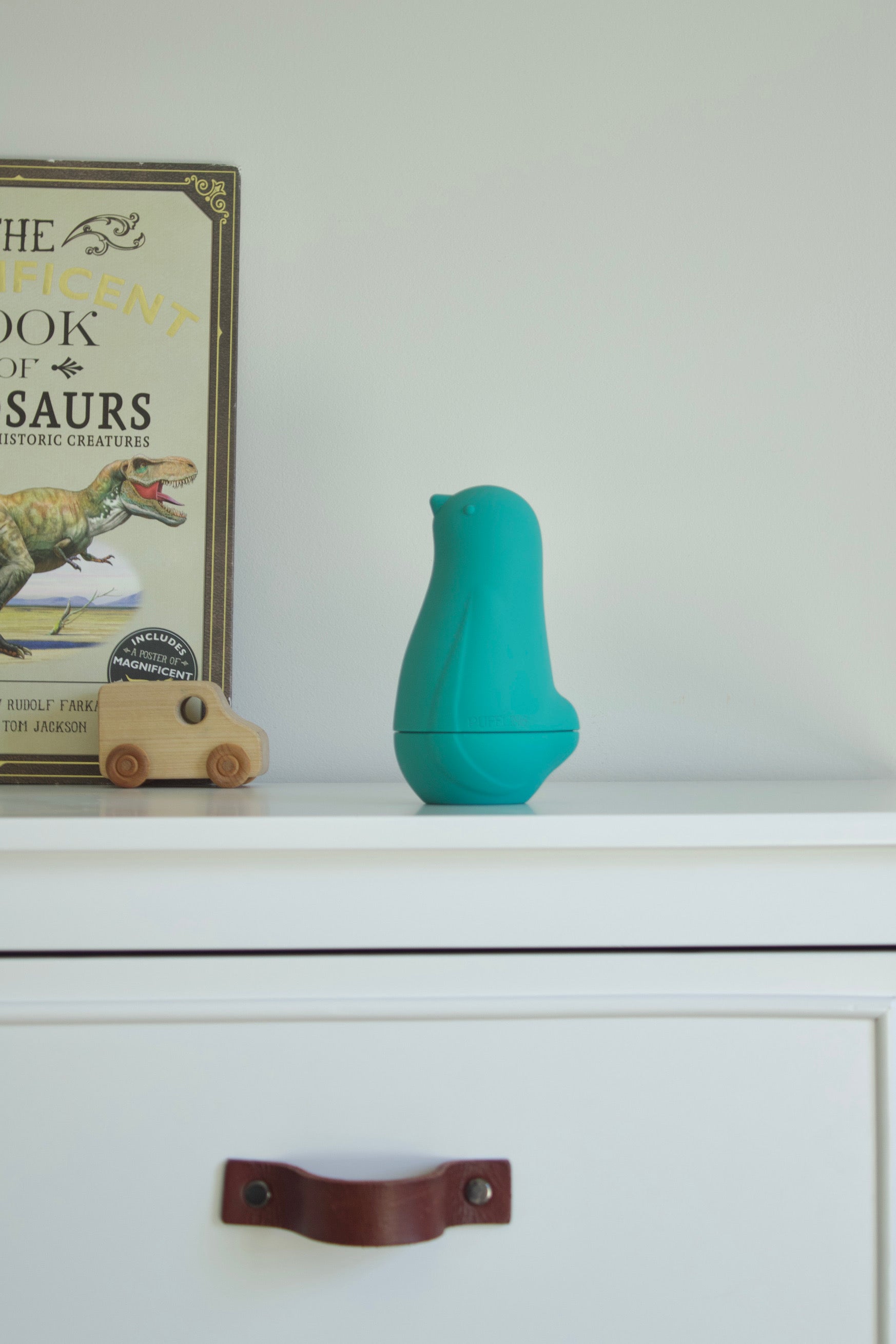 Puffling Nesting Doves, green and blue toddler gift, Nontoxic toddler toy, russian nesting doll toy, silicone toy, bird nesting toy, developmental toy for toddlers, view as nursery decor