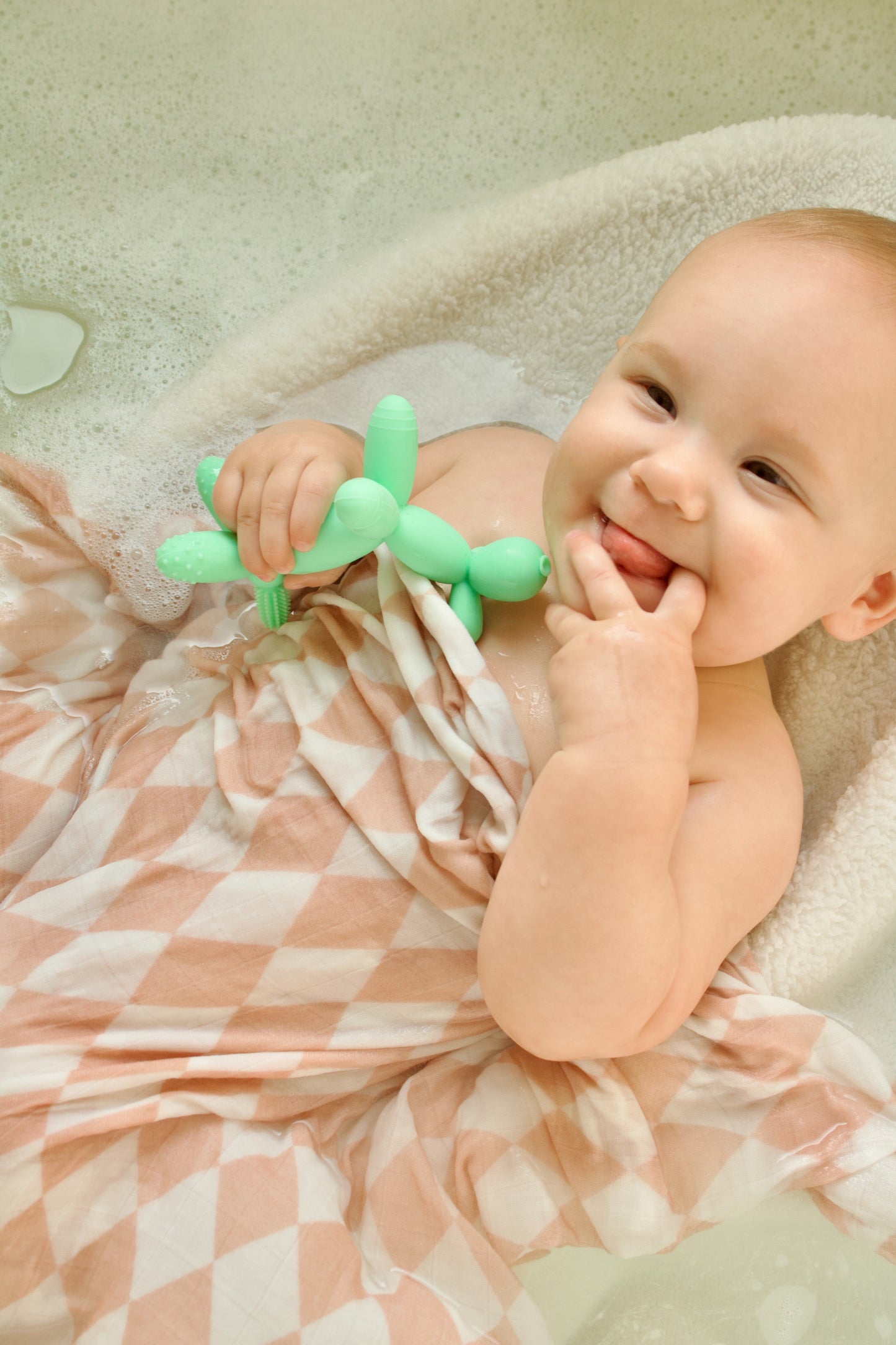 The Party Animal Silicone Teether || Mint