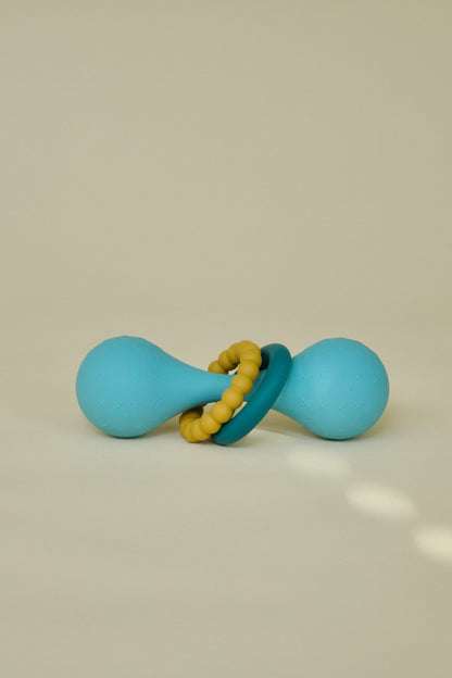 The Gumdrop Rattle + Teether || Blueberry